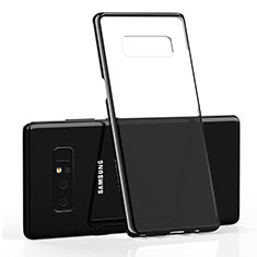 Silikon Schutzhülle Ultra Dünn Tasche Durchsichtig Transparent T05 für Samsung Galaxy Note 8 Duos N950F Schwarz