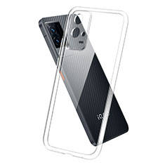 Silikon Schutzhülle Ultra Dünn Tasche Durchsichtig Transparent T05 für Vivo iQOO 8 Pro 5G Klar
