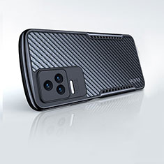 Silikon Schutzhülle Ultra Dünn Tasche Durchsichtig Transparent T05 für Xiaomi Poco F4 5G Schwarz