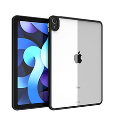 Silikon Schutzhülle Ultra Dünn Tasche Durchsichtig Transparent T06 für Apple iPad Air 5 10.9 (2022) Schwarz