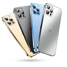 Silikon Schutzhülle Ultra Dünn Tasche Durchsichtig Transparent T06 für Apple iPhone 13 Pro Max Klar
