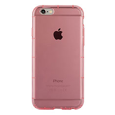 Silikon Schutzhülle Ultra Dünn Tasche Durchsichtig Transparent T06 für Apple iPhone 6 Rosa