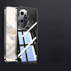 Silikon Schutzhülle Ultra Dünn Tasche Durchsichtig Transparent T06 für Huawei Honor 100 Pro 5G Schwarz