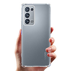 Silikon Schutzhülle Ultra Dünn Tasche Durchsichtig Transparent T06 für Oppo Reno6 Pro 5G Klar