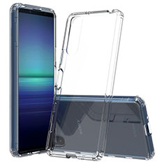 Silikon Schutzhülle Ultra Dünn Tasche Durchsichtig Transparent T06 für Sony Xperia 1 III Klar