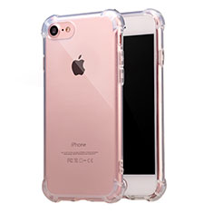 Silikon Schutzhülle Ultra Dünn Tasche Durchsichtig Transparent T07 für Apple iPhone 7 Klar