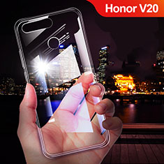 Silikon Schutzhülle Ultra Dünn Tasche Durchsichtig Transparent T07 für Huawei Honor View 20 Klar