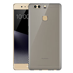 Silikon Schutzhülle Ultra Dünn Tasche Durchsichtig Transparent T07 für Huawei P9 Plus Grau