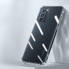 Silikon Schutzhülle Ultra Dünn Tasche Durchsichtig Transparent T07 für Oppo Reno6 Pro 5G India Klar