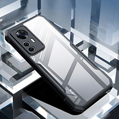 Silikon Schutzhülle Ultra Dünn Tasche Durchsichtig Transparent T07 für Xiaomi Mi 12T 5G Schwarz