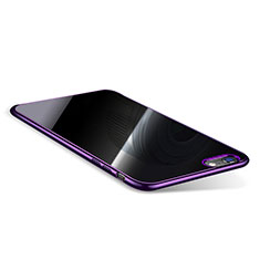 Silikon Schutzhülle Ultra Dünn Tasche Durchsichtig Transparent T08 für Apple iPhone 6 Plus Violett