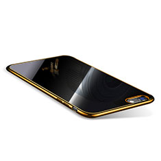 Silikon Schutzhülle Ultra Dünn Tasche Durchsichtig Transparent T08 für Apple iPhone 6S Plus Gold