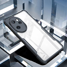 Silikon Schutzhülle Ultra Dünn Tasche Durchsichtig Transparent T08 für Huawei Honor 100 Pro 5G Schwarz