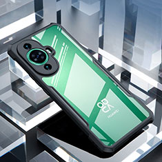 Silikon Schutzhülle Ultra Dünn Tasche Durchsichtig Transparent T08 für Huawei Nova 11 Ultra Schwarz