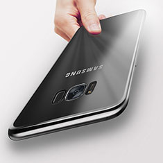 Silikon Schutzhülle Ultra Dünn Tasche Durchsichtig Transparent T08 für Samsung Galaxy S8 Silber