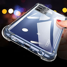 Silikon Schutzhülle Ultra Dünn Tasche Durchsichtig Transparent T09 für Oppo A55 5G Klar