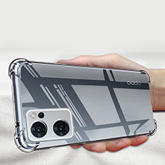 Silikon Schutzhülle Ultra Dünn Tasche Durchsichtig Transparent T09 für Oppo Reno7 5G Klar