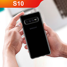 Silikon Schutzhülle Ultra Dünn Tasche Durchsichtig Transparent T09 für Samsung Galaxy S10 5G Klar