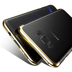 Silikon Schutzhülle Ultra Dünn Tasche Durchsichtig Transparent T09 für Samsung Galaxy S8 Gold