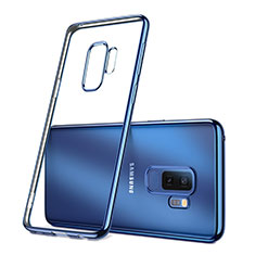 Silikon Schutzhülle Ultra Dünn Tasche Durchsichtig Transparent T09 für Samsung Galaxy S9 Plus Blau