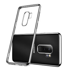 Silikon Schutzhülle Ultra Dünn Tasche Durchsichtig Transparent T09 für Samsung Galaxy S9 Plus Silber