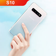 Silikon Schutzhülle Ultra Dünn Tasche Durchsichtig Transparent T10 für Samsung Galaxy S10 Klar