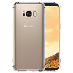 Silikon Schutzhülle Ultra Dünn Tasche Durchsichtig Transparent T10 für Samsung Galaxy S8 Klar