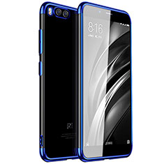 Silikon Schutzhülle Ultra Dünn Tasche Durchsichtig Transparent T10 für Xiaomi Mi 6 Blau