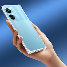 Silikon Schutzhülle Ultra Dünn Tasche Durchsichtig Transparent T11 für Oppo A58 5G Klar