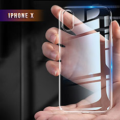 Silikon Schutzhülle Ultra Dünn Tasche Durchsichtig Transparent T12 für Apple iPhone Xs Klar