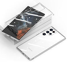 Silikon Schutzhülle Ultra Dünn Tasche Durchsichtig Transparent T12 für Samsung Galaxy S21 Ultra 5G Klar