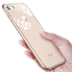 Silikon Schutzhülle Ultra Dünn Tasche Durchsichtig Transparent T14 für Apple iPhone 7 Klar
