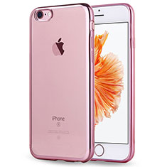Silikon Schutzhülle Ultra Dünn Tasche Durchsichtig Transparent T18 für Apple iPhone SE3 (2022) Rosegold
