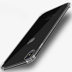 Silikon Schutzhülle Ultra Dünn Tasche Durchsichtig Transparent T25 für Apple iPhone Xs Klar