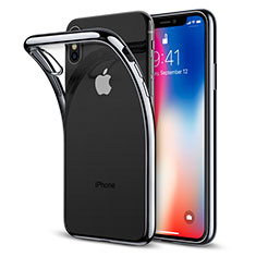 Silikon Schutzhülle Ultra Dünn Tasche Durchsichtig Transparent T26 für Apple iPhone Xs Klar