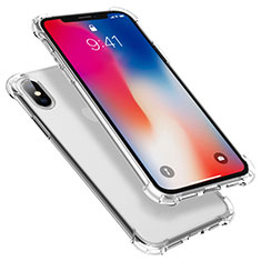 Silikon Schutzhülle Ultra Dünn Tasche Durchsichtig Transparent U01 für Apple iPhone Xs Max Klar