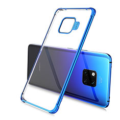 Silikon Schutzhülle Ultra Dünn Tasche Durchsichtig Transparent U02 für Huawei Mate 20 Pro Blau