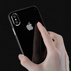 Silikon Schutzhülle Ultra Dünn Tasche Durchsichtig Transparent V06 für Apple iPhone Xs Klar