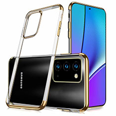 Silikon Schutzhülle Ultra Dünn Tasche Flexible Hülle Durchsichtig Transparent N02 für Samsung Galaxy Note 20 5G Gold