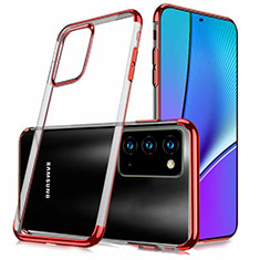 Silikon Schutzhülle Ultra Dünn Tasche Flexible Hülle Durchsichtig Transparent N02 für Samsung Galaxy Note 20 5G Rot