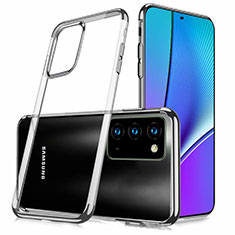 Silikon Schutzhülle Ultra Dünn Tasche Flexible Hülle Durchsichtig Transparent N02 für Samsung Galaxy Note 20 5G Silber