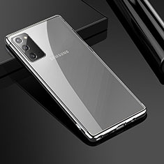Silikon Schutzhülle Ultra Dünn Tasche Flexible Hülle Durchsichtig Transparent N03 für Samsung Galaxy Note 20 5G Silber