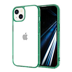Silikon Schutzhülle Ultra Dünn Tasche Flexible Hülle Durchsichtig Transparent YJ2 für Apple iPhone 13 Nachtgrün