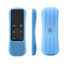 Silikon Schutzhülle Ultra Dünn Tasche für Apple TV 4 Blau