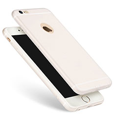 Silikon Schutzhülle Ultra Dünn Tasche Silikon für Apple iPhone 6 Weiß