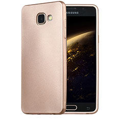 Silikon Schutzhülle Ultra Dünn Tasche Silikon für Samsung Galaxy A5 (2016) SM-A510F Gold