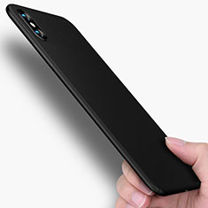 Silikon Schutzhülle Ultra Dünn Tasche Silikon M01 für Apple iPhone X Schwarz
