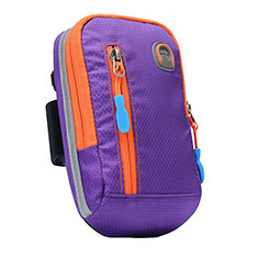 Sport Armband Handytasche Sportarmband Laufen Joggen Universal A10 für Nokia X3 Violett