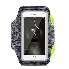 Sport Armband Handytasche Sportarmband Laufen Joggen Universal B03 für Motorola MOTO G52 Grau