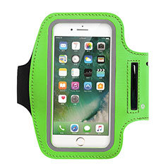 Sport Armband Tasche Sportarmband Laufen Joggen Universal B02 für Samsung Galaxy On7 G600FY Grün